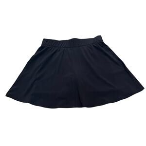 T By Talbots Tennis Skort Skirt Small A-line Black Preppy Classic Pickleball